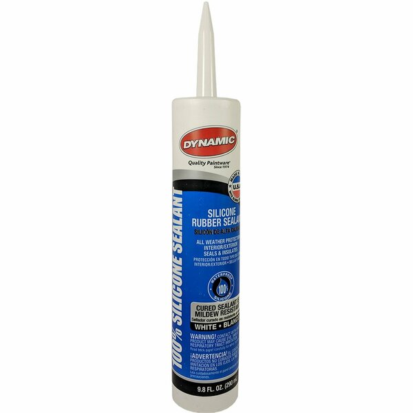 Dynamic Paint Products Dynamic 9.8oz White General Purpose Silicone Caulk 05001